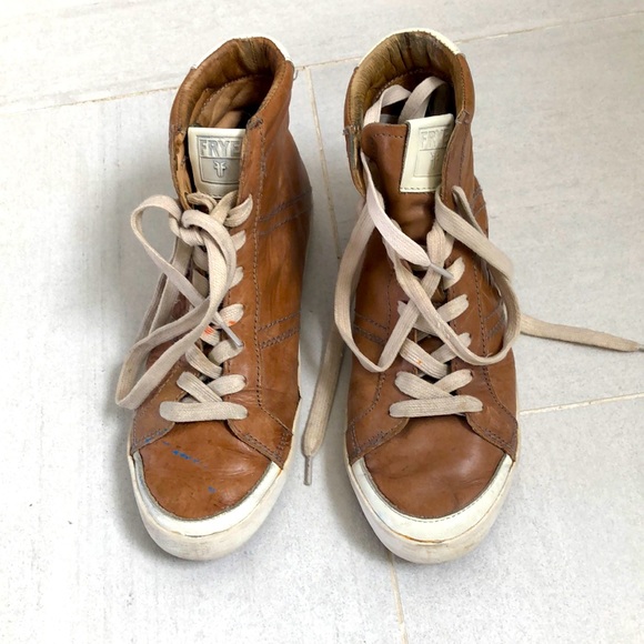 Frye Shoes - Frye Dylan leather high top sneakers size 8.5